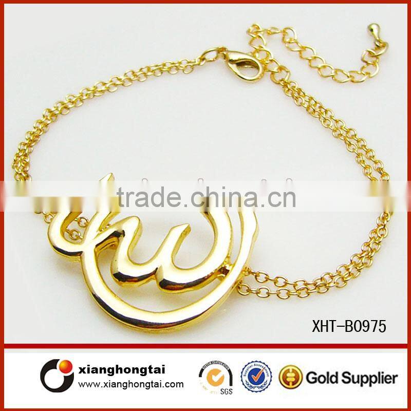 Titanium fashion bracelet muslim jewelry with AAA Zircon stone