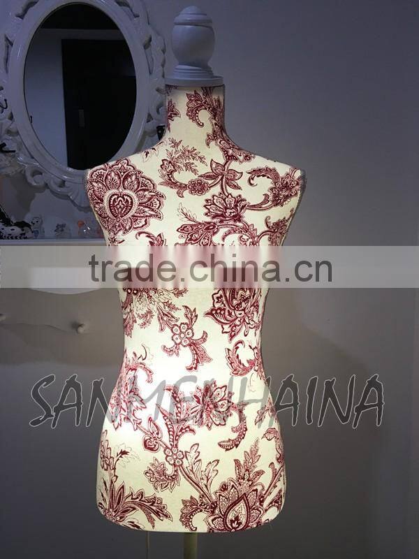 red flower printing elastic fabric Female Mannequin