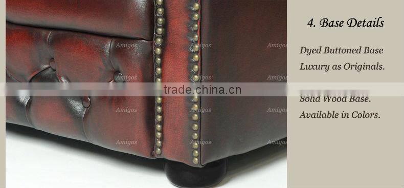 Oxblood Red Chesterfield Sofa