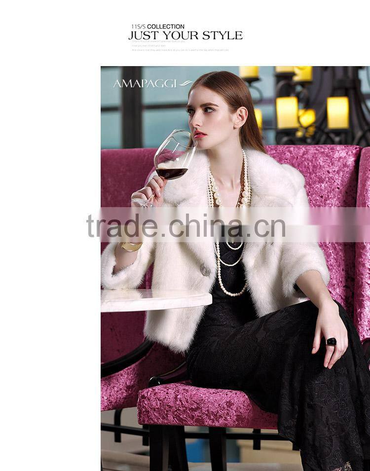 factory sale discount suit style modern mink fur jacket