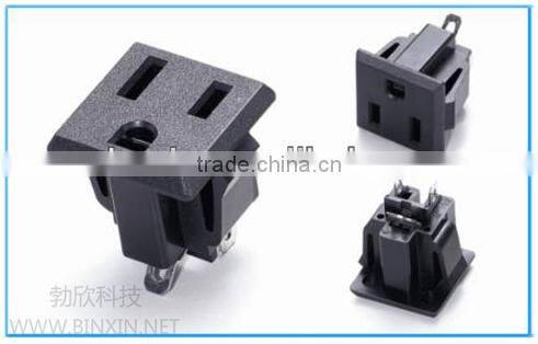 Snap in type copper socket 110v ac power socket