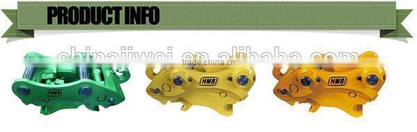 excavator crusher bucket quick hitch