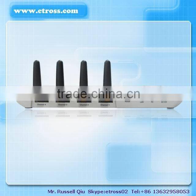 4 Ports GSM Voip / Goip gateway for call termination