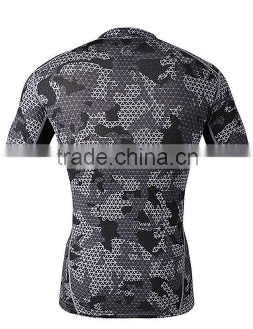 OEM Men's Short Sleeve Training Athletic T-shirt Sportwear Tops