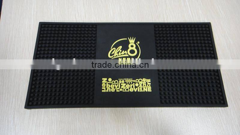 Eco-friendly Custom Pvc Soft Beer Printed Bar Mat