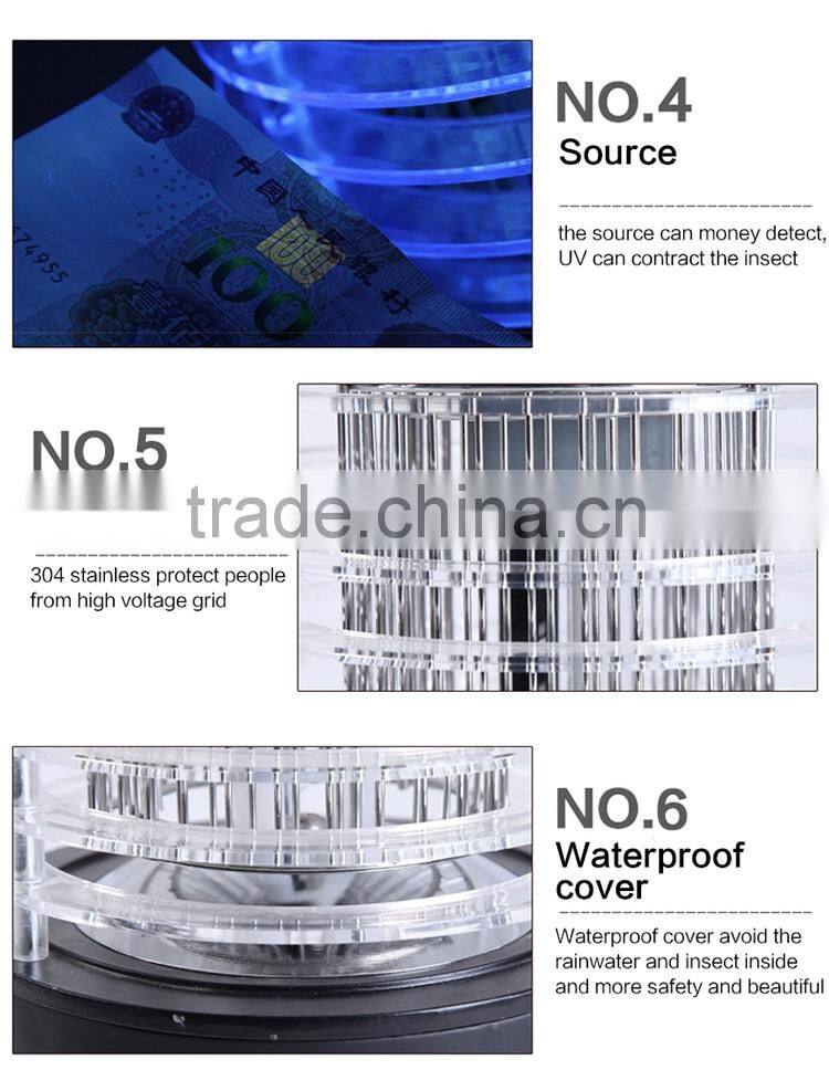 wholesale aluminium alloy UV electric lawn Mosquito Killer lamp MK-JA-6