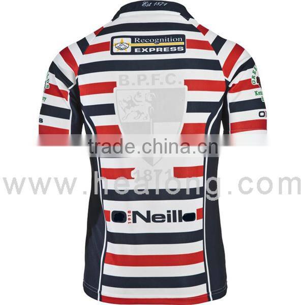 2014 new design Customized sublimated rugby jersey