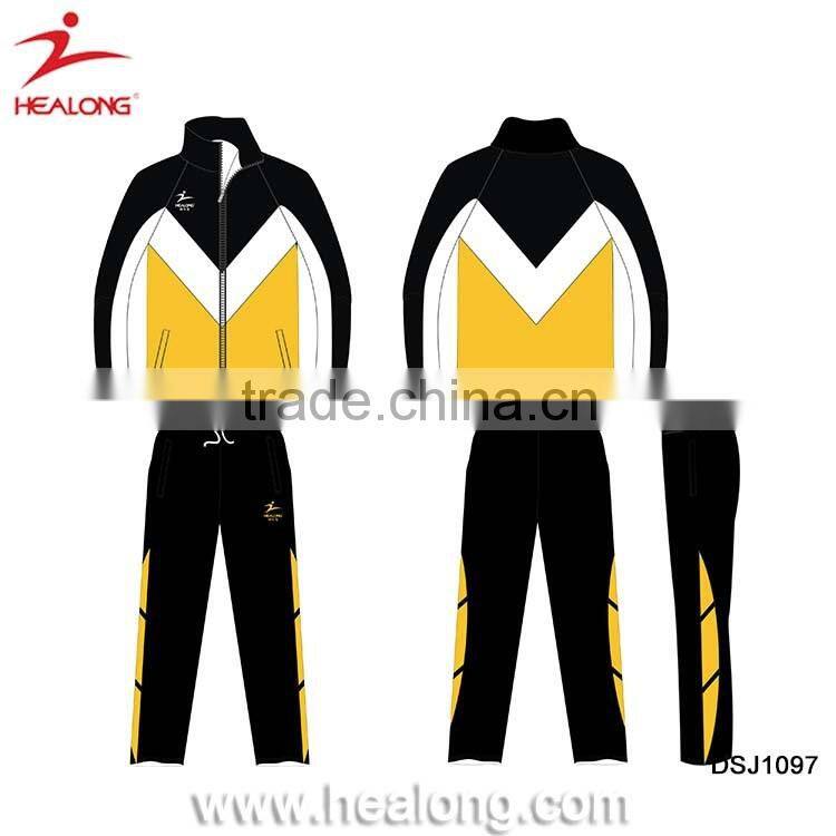 Sublimation Customized Soccer Running Tracksuit Training Jacket Manufacturers In Guangzhou