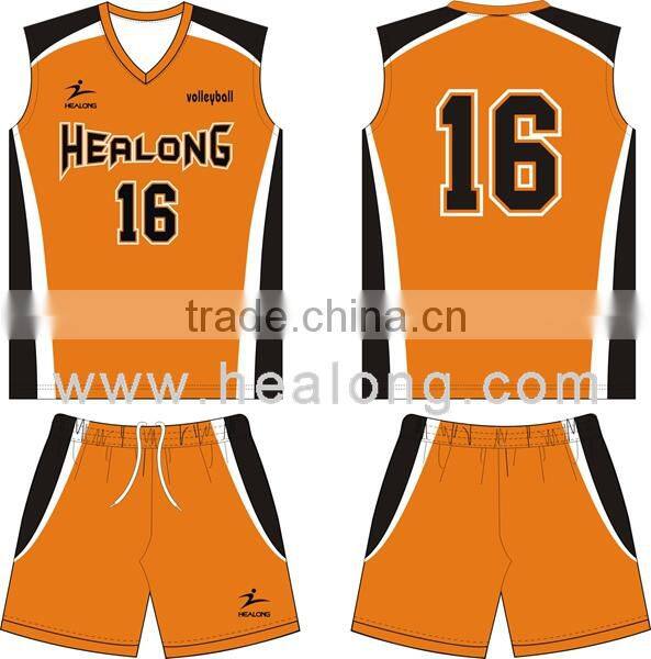 fast delivery plain color volleyball uniform designs