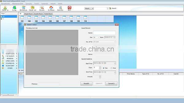 High quality m1 lock for hotel door
