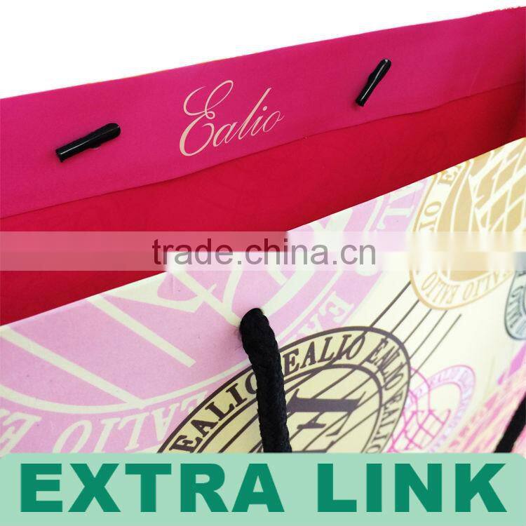 Hot Sale Custom Logo Printing Women's Kraft Paper Shopping Bag