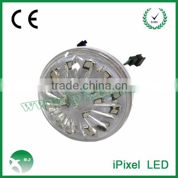 outdoor fairground 60mm 16pcs cabochon top led amusement light