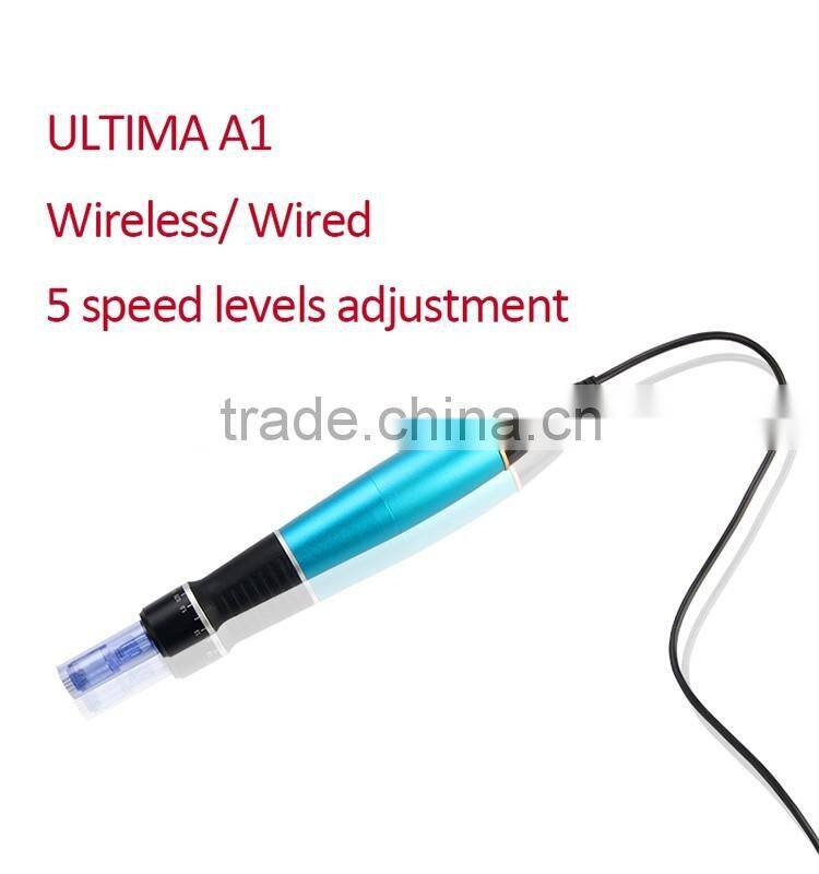 Best selling derma pen for scar treatment with 1 / 3 / 5 / 7 / 9 / 12 / 36 / 42 and nano needles head