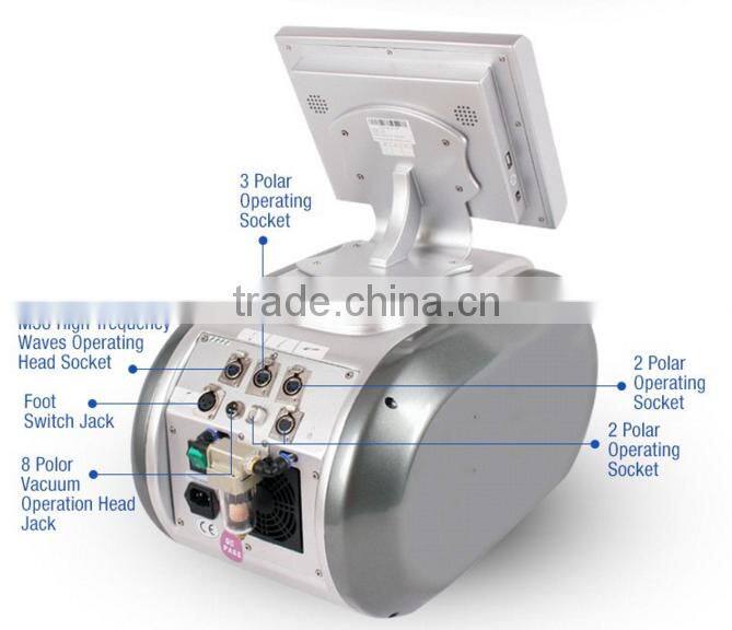 Multipolar RF Handles with Vacuum RF for Face Lifting and Fat Reduction Equipment