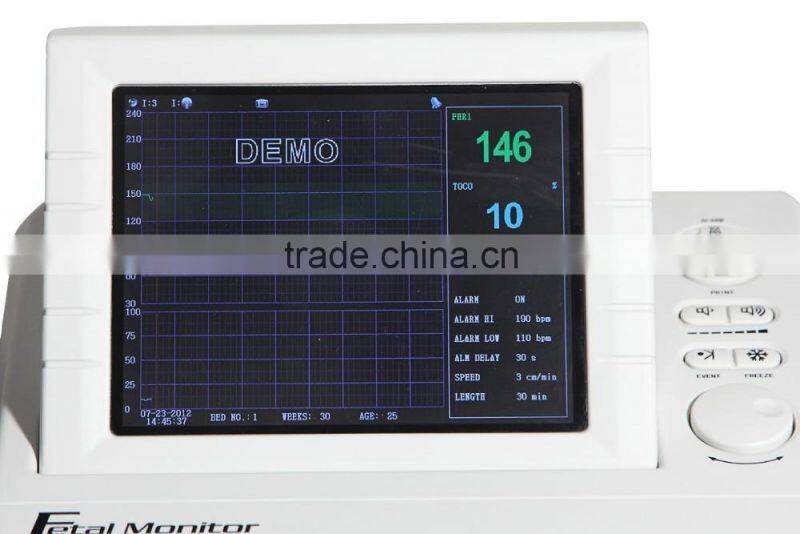 Hot Sale Model 8.4-inch screen color LCD display, Portable Fetal Monitor for single twins optional with printer-Shelly