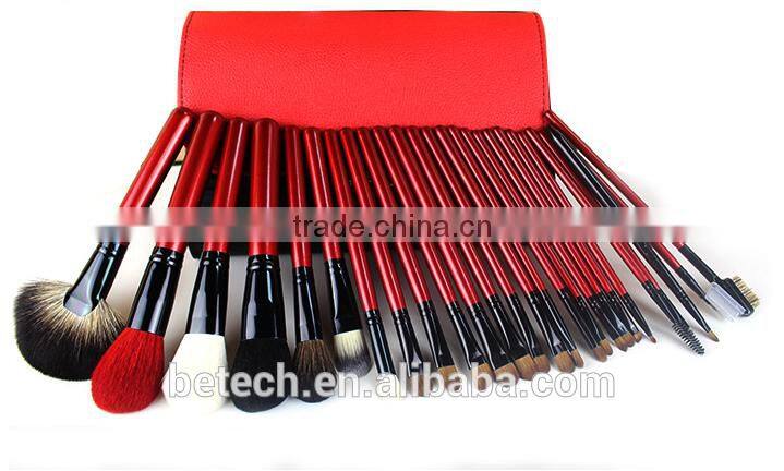 Betech 26pcs Red color High Quality Cosmetics Brush