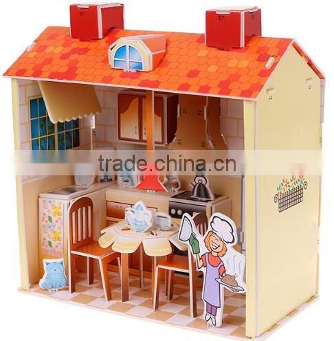 Promotion 3D puzzle shop store toys for girls