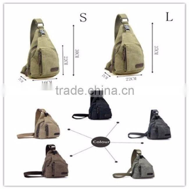 OEM professional high quality outdoor sports casual canvas sling bag cheap