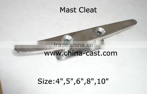 China marine hardware stainless steel vessel cleat,mast cleat for marine rope