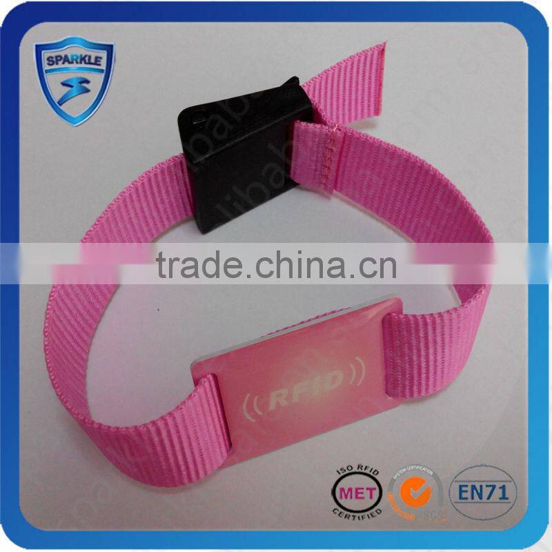 Standard Nylon Rfid Wristbands ISO 15693