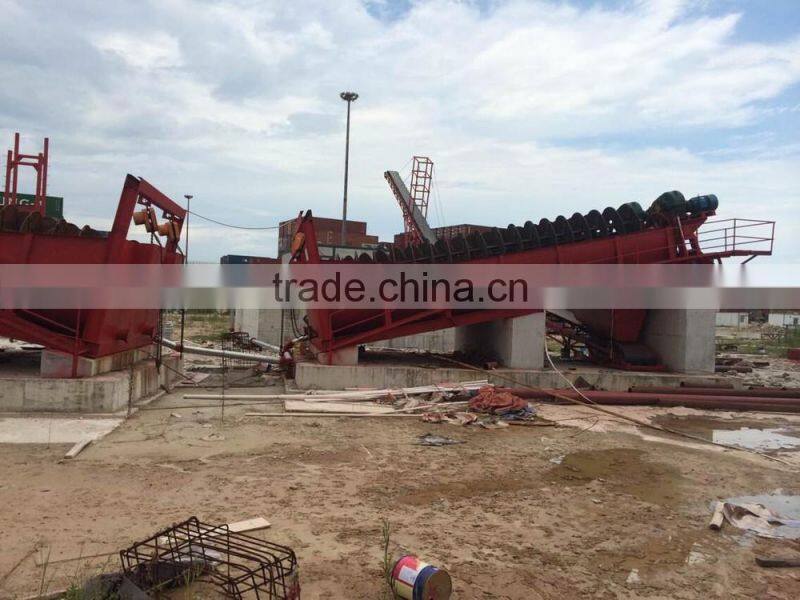 8000-9000 ton /day large capacity screw sand washer for river sand