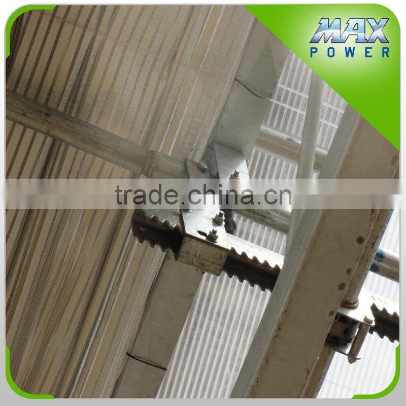 Greenhouse bearing block rack and pinion