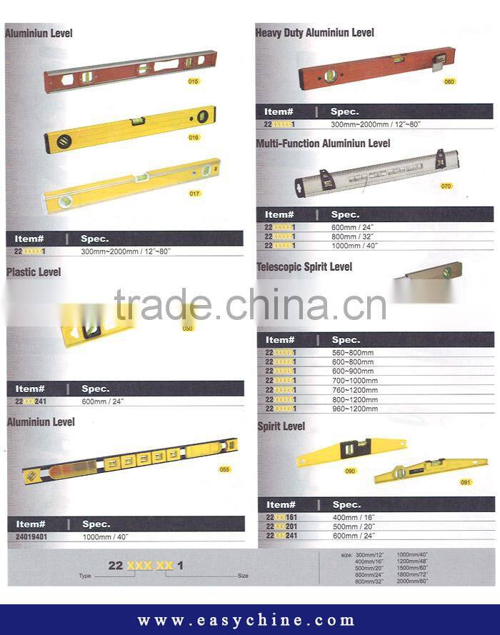 High Accuracy Professiona Aluminiun Spirit Level