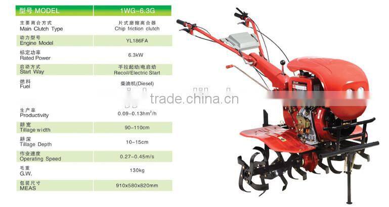 KAMA ENGINE 7/9 HP DIESEL CULTIVATOR TILLER