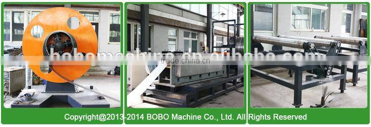 Corrugated metal drain culvert tube making machine