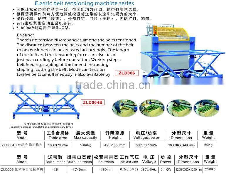 Elastic belt tensioning machine Manufacturer production