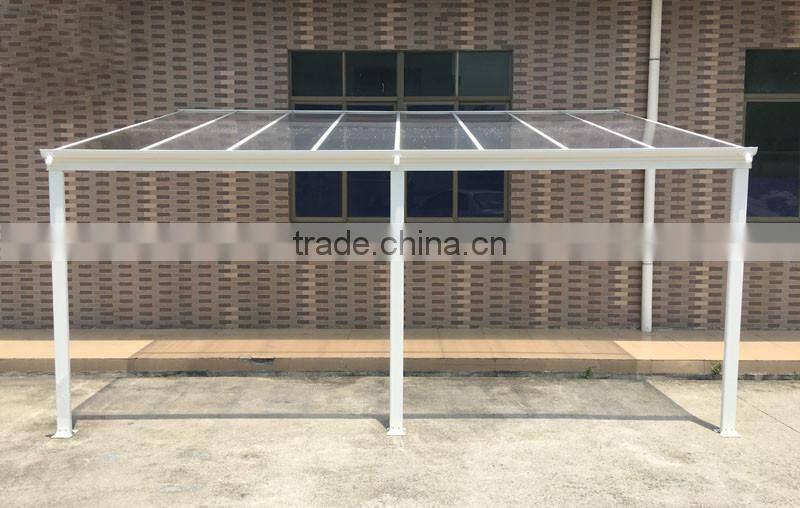 Sturdy aluminium polycarbonate patio cover, balcony canopy, outdoor patio covering