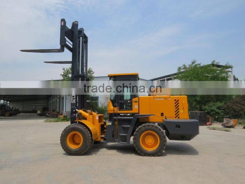 HONORSUN froklift truck 10 ton - 20 ton 4WD rough terrain diesel forklift with cheap price