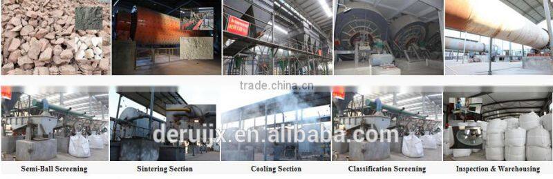 bauxite ceramsite sand production equipment for bauxite and clay roasting