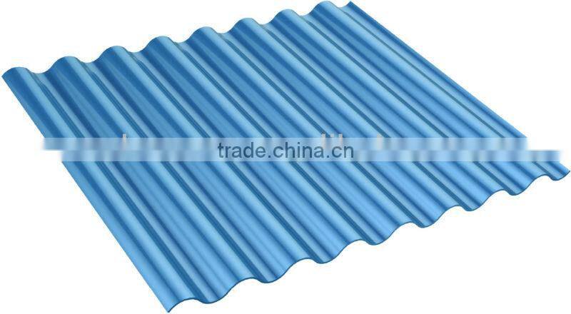 Taiwan Made Opaque Plastic Polycarbonate Corrugated Sheet (Ti-Lite Metallic Blue ROMA)
