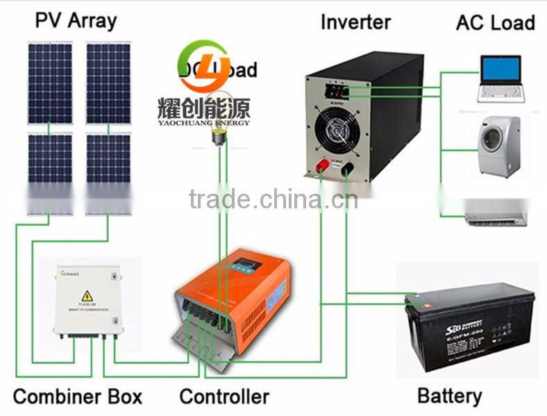 3kw 4kw stand alone solar power system off-grid with lead battery for home