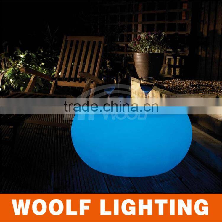 Contemporary adjustale height led coffee table in the home center