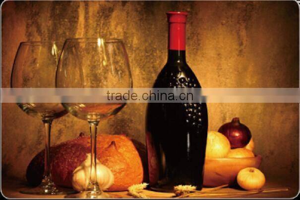 Wine and Fruits 3D Printting PP Washable Placemats