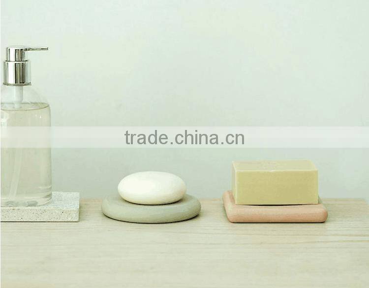 Creative household Moisture absorbent odor removal Diatomite soap holder eco-friendly materials diatomite soap box