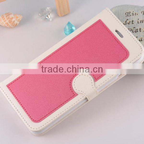 Hot selling PU leather phone case wallet phone covers flip leather holster for iphone6
