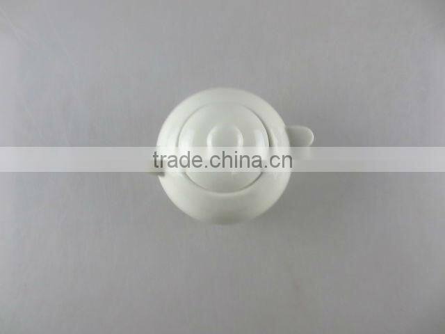round porcelain sugar pot with ears