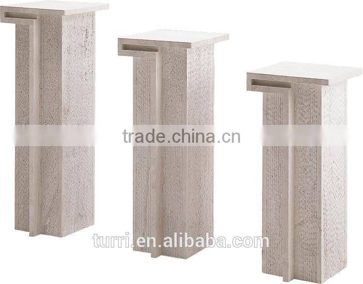 modern white travertine marble flower stand for sale