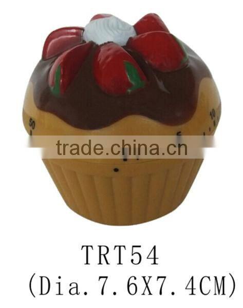 Hot selling cake shape sound kitchen timer/mechanical timer