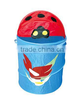 Cartoon Ladybird Kid's Pop-up Laundry Hamper Basket, Large