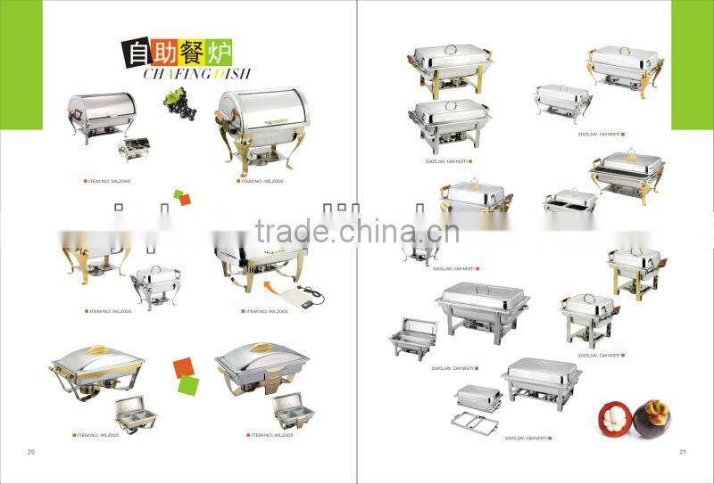 stainless steel food warmer chafing dish with factory price