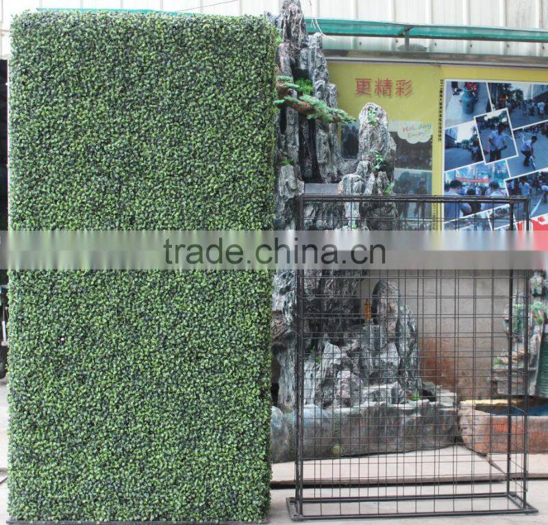 2017 hot sale ornamental plants artificial boxwood hedge hot sale artificial green wall