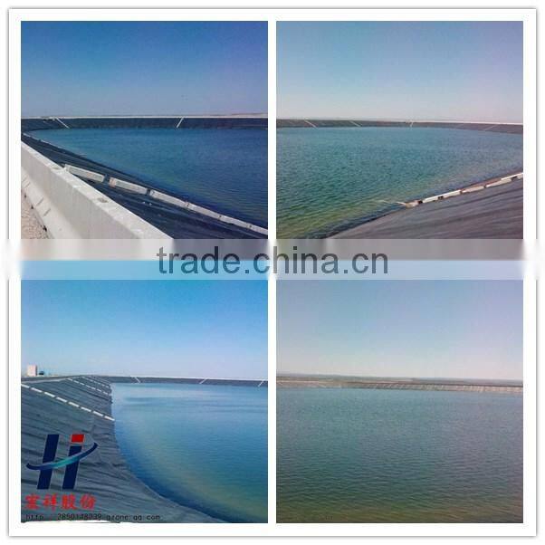black color hdpe geomembrane used in salt industry anti-seepage