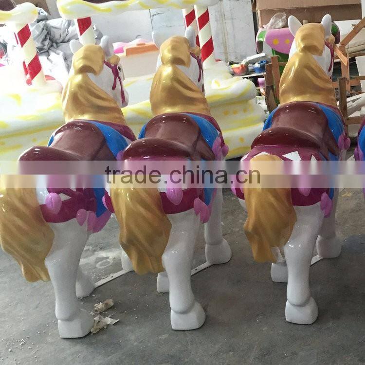 Outdoor horse figurine statue