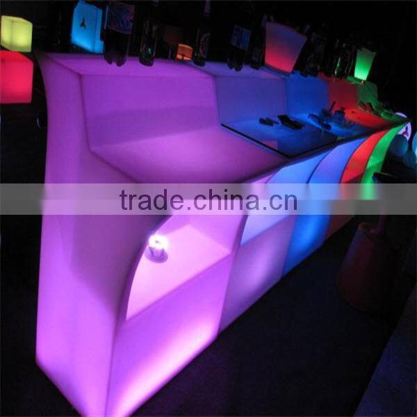 Hot LED Bar Counter,Color Changeable LED Bar Table and Bar Chairs / commercial furniture