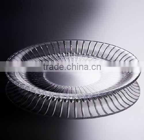 High quality transparent glass fruit plate