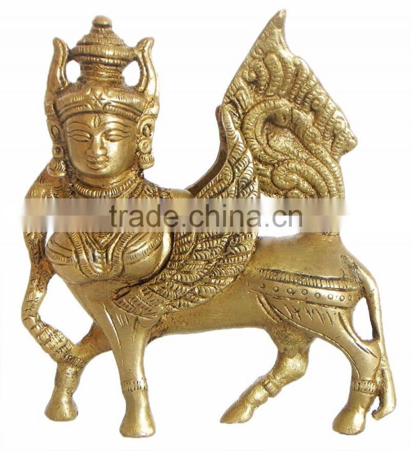 wholesale indian crafts metal bronze kamathenu status